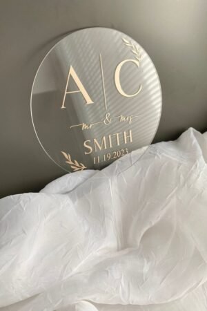 Vinyl on Acrylic Cake Topper