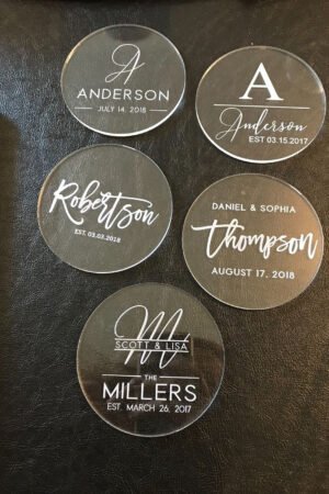 Engraved Acrylic Coasters