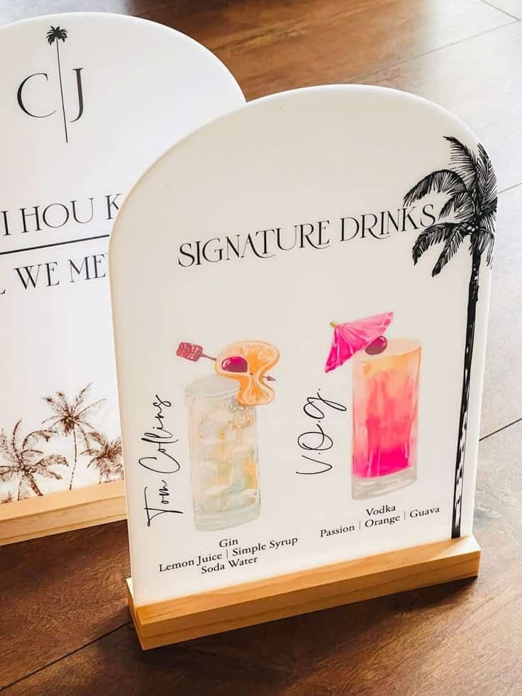 Acrylic Table Menu - Image 3