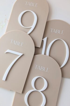 Acrylic Table Numbers
