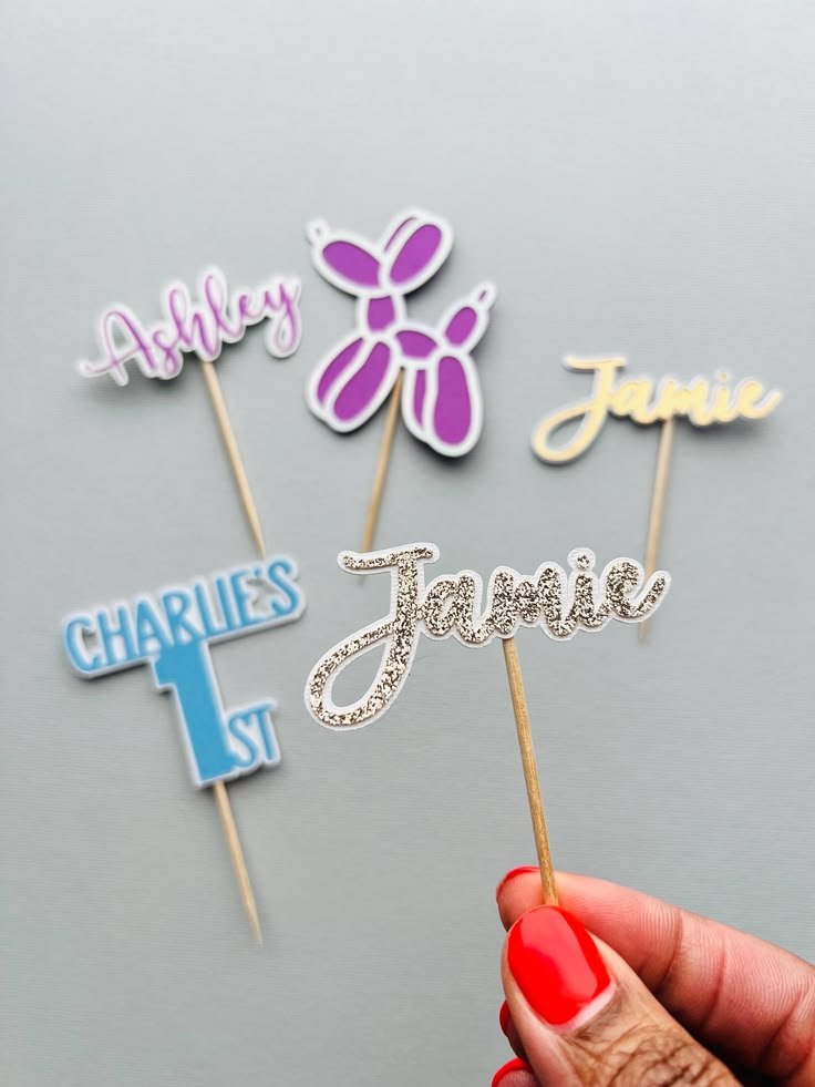 Cardstock Cupcake Toppers - Image 4