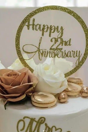 Single Layer Cardstock Cake topper