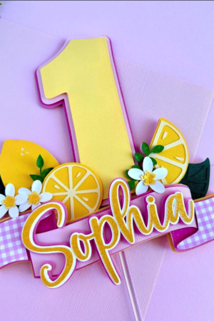 3D Cardstock Cake Topper