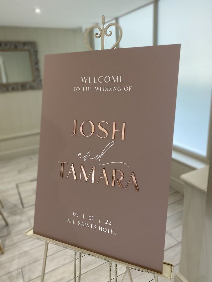 Acrylic Welcome Sign