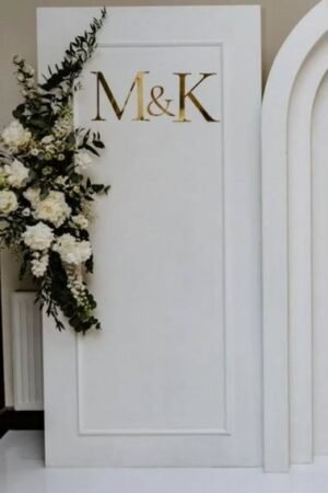 Acrylic Backdrop Cut Outs (simple initial letters)