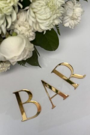 Mini Acrylic Adhesive Letter Cut Outs
